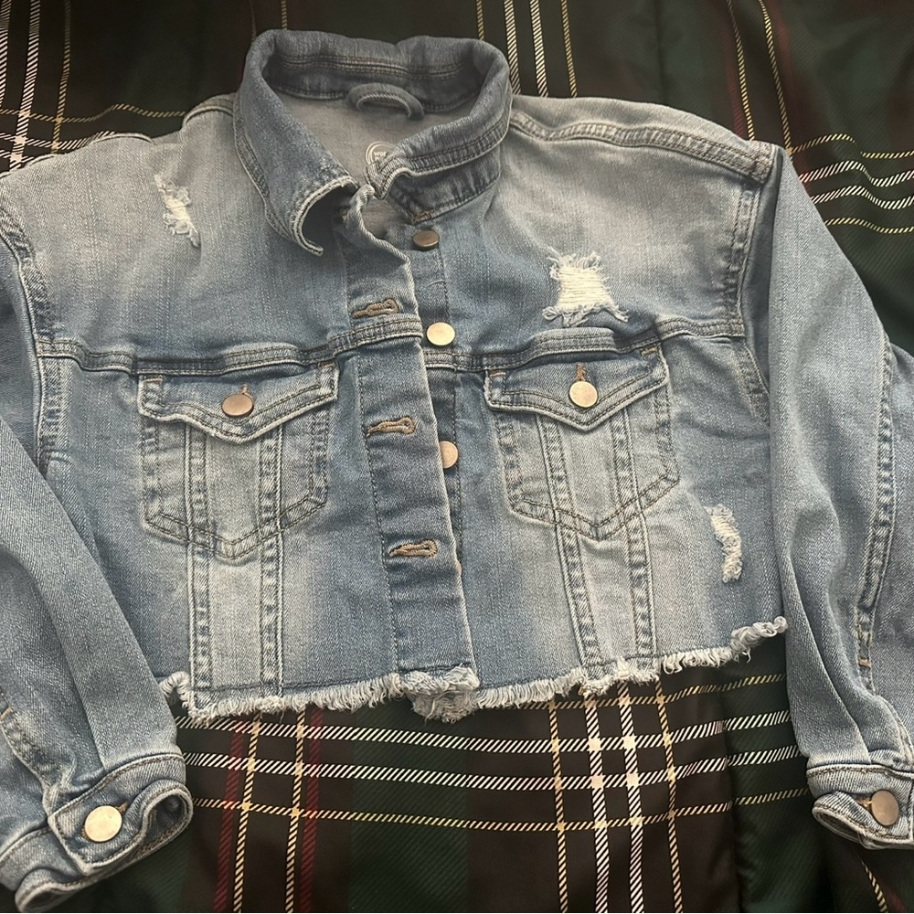 Distressed Denim Jacket